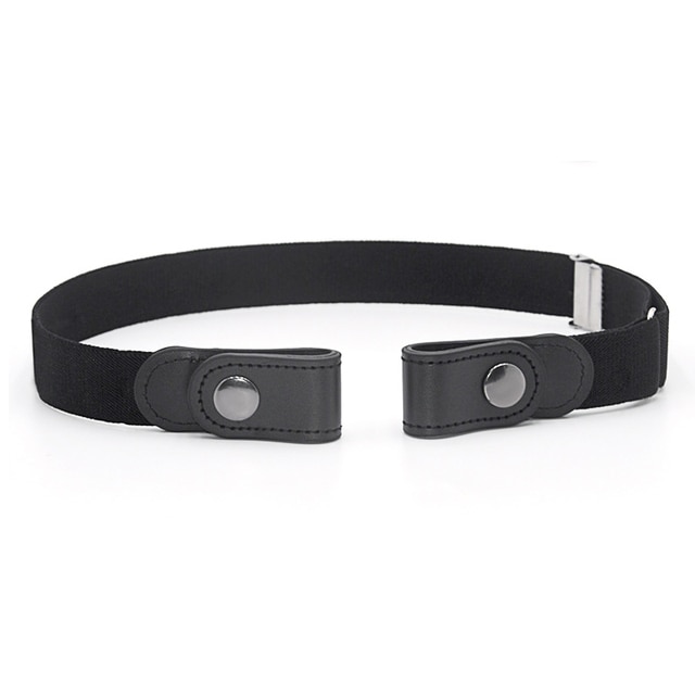 Ceinture sans boucle et élastique noire