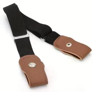 La Ceinture Sans Boucle pour Enfant - Noir