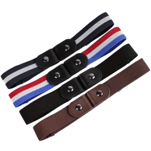 Pack Triplex - Lot de 3 Ceintures Sans Boucle Homme / Femme - Élastique & Invisible